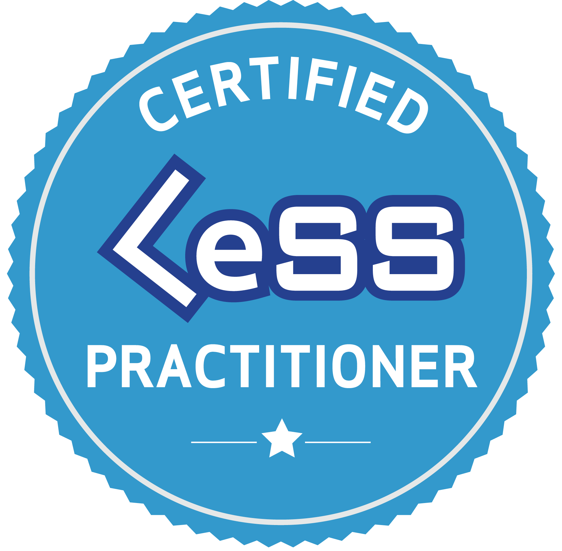 Certified LeSS Practitioner badge